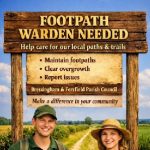 Footpaths warden request poster